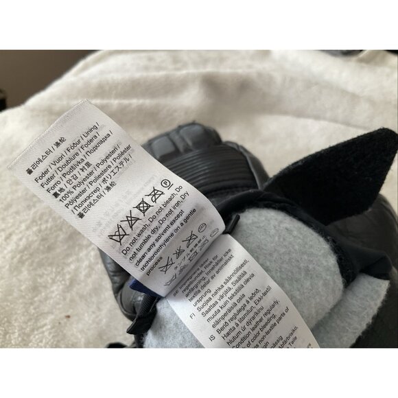 Hestra Black Leather 5 Finger Mittens - Unisex Size 8 Ski Gloves Soft Lining - Picture 3 of 11